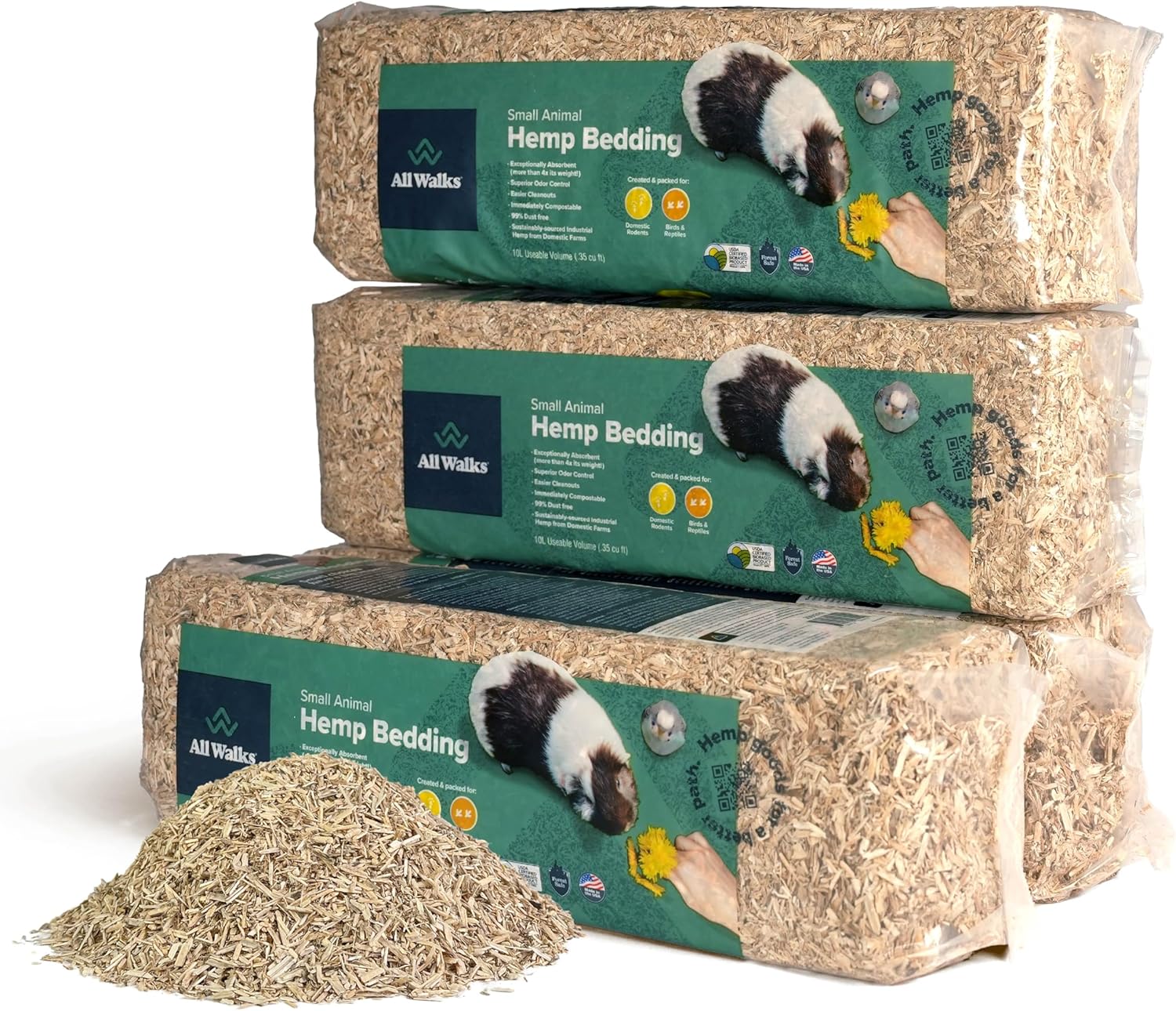 Natural Hemp Bedding 18.5 Liter Odor Control - Image 10