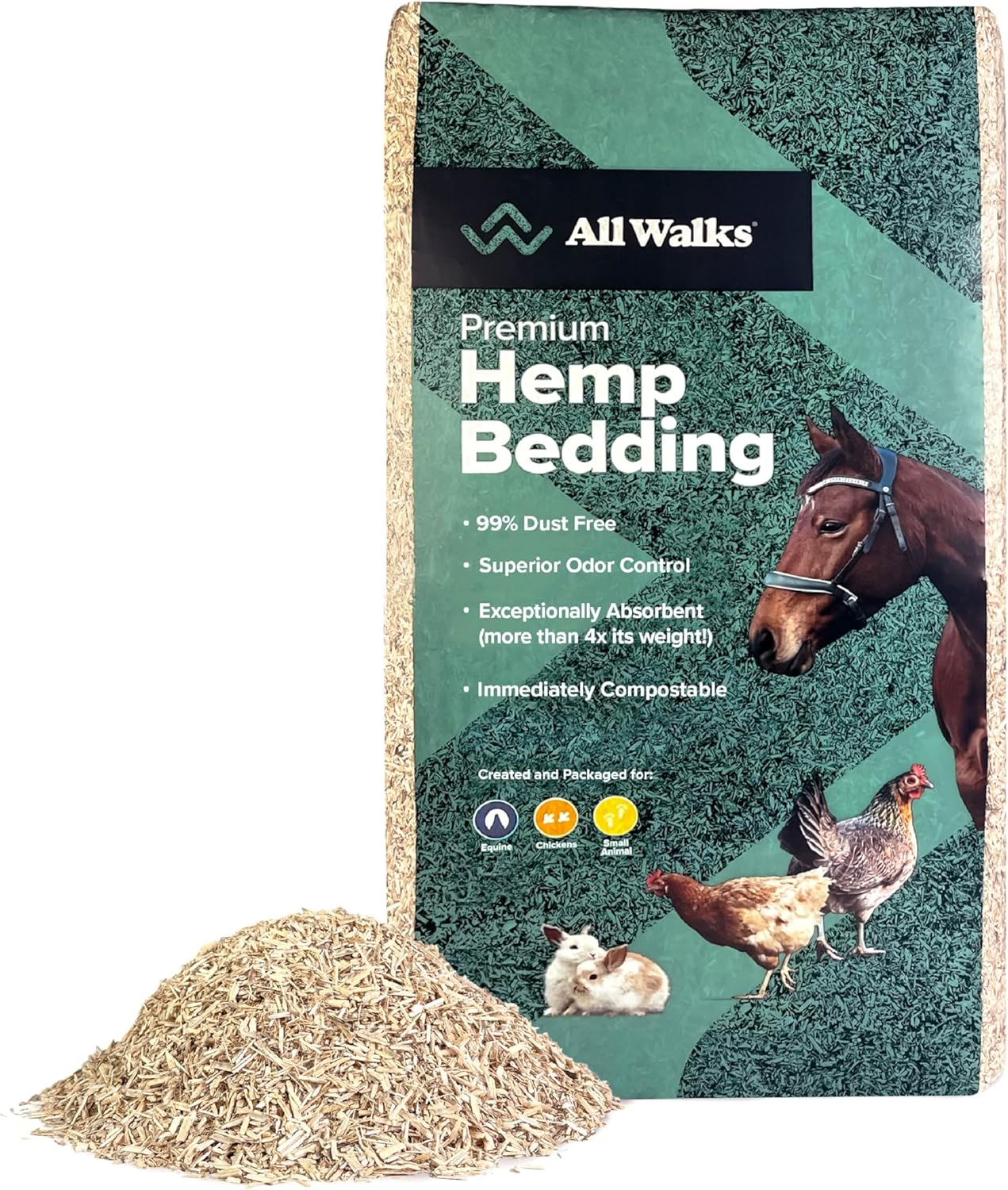 Natural Hemp Bedding 18.5 Liter Odor Control - Image 8