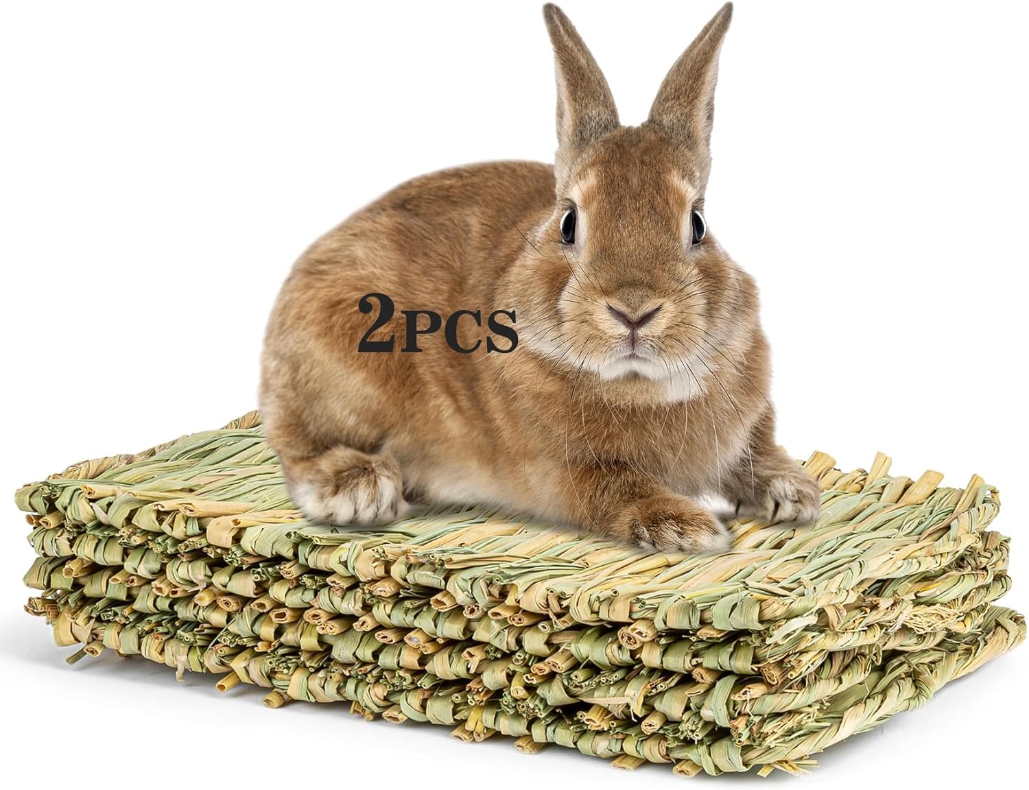 Pet Bedding Grass Mat Natural Woven 2PCS