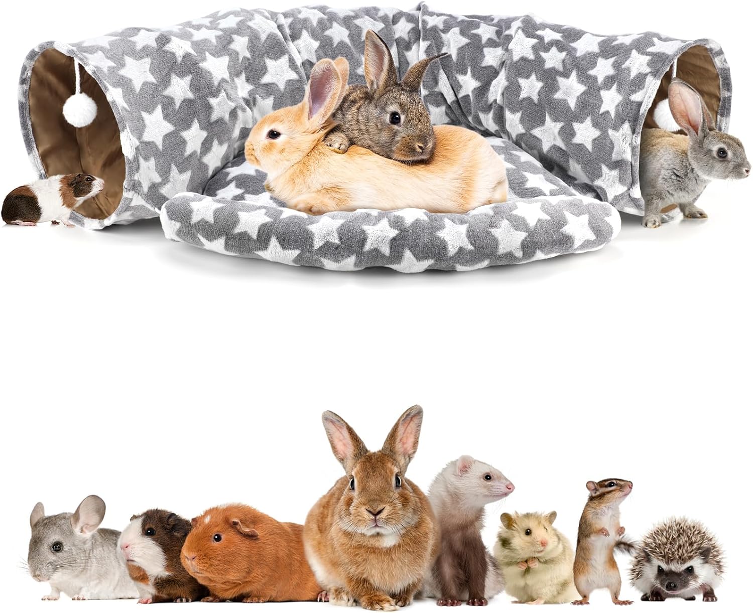 Pet Tunnel Bed Collapsible Design For Cats Kittens - Image 8