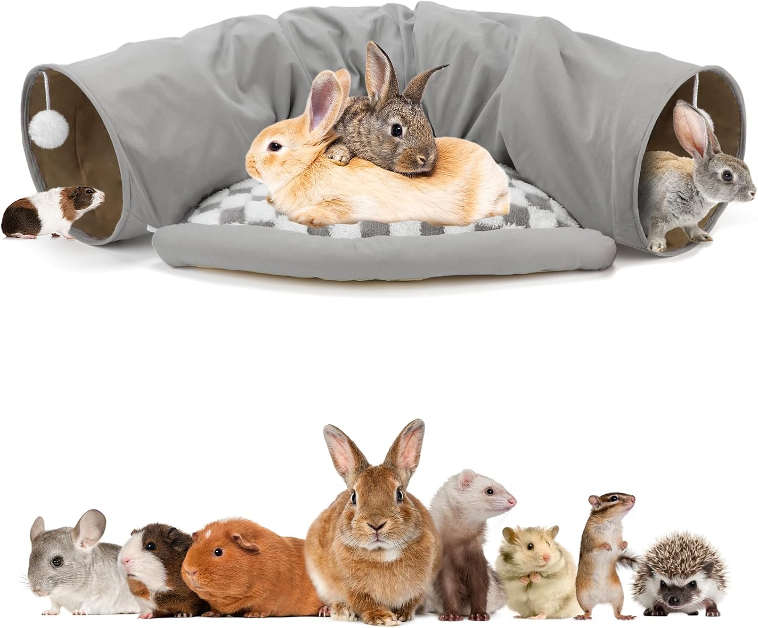 Pet Tunnel Bed Collapsible Design For Cats Kittens - Image 9