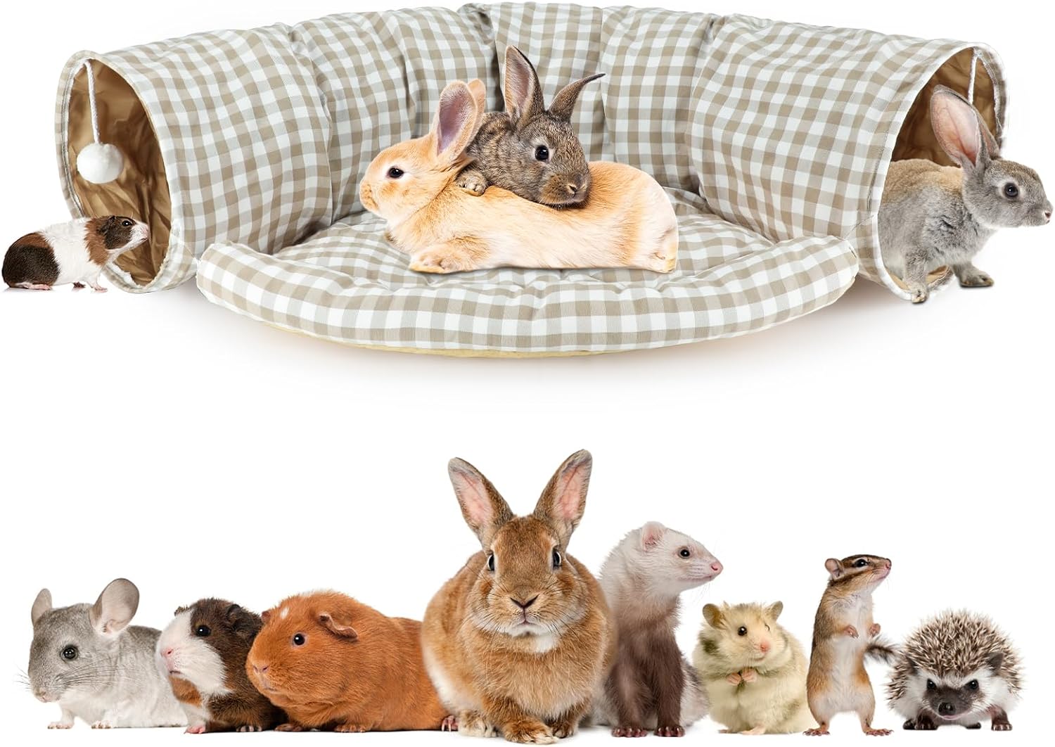 Pet Tunnel Bed Collapsible Design For Cats Kittens