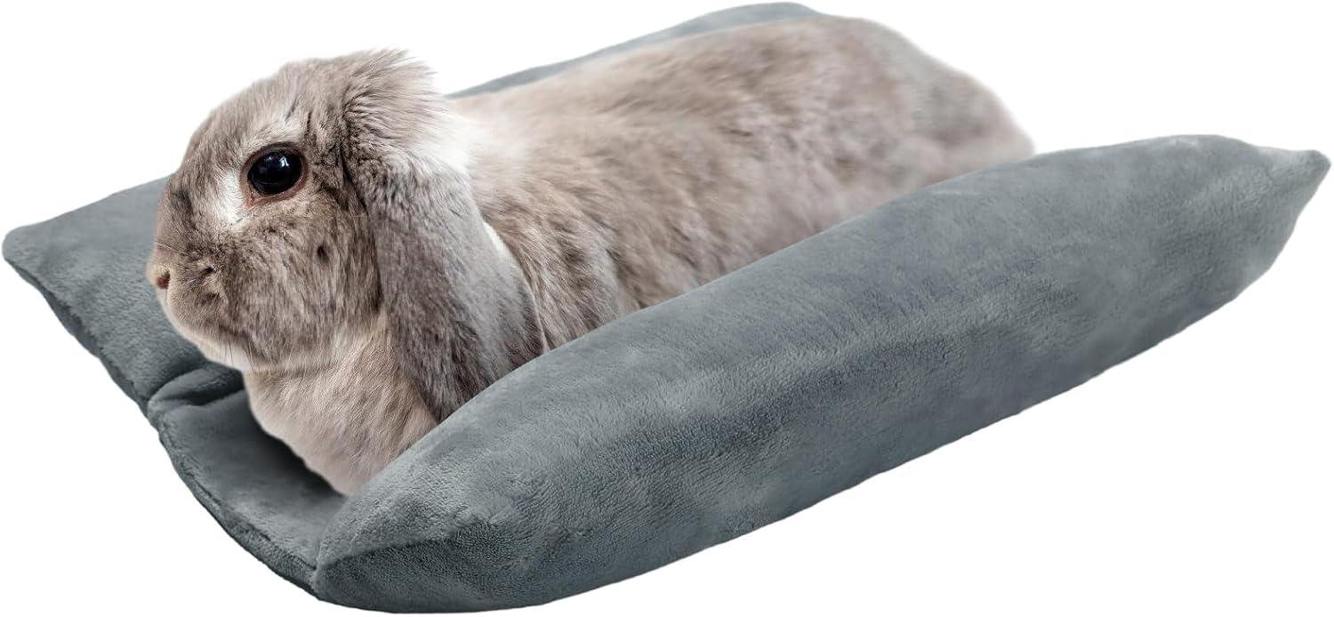 Small Animal Plush Bed Mat Gray - Image 10