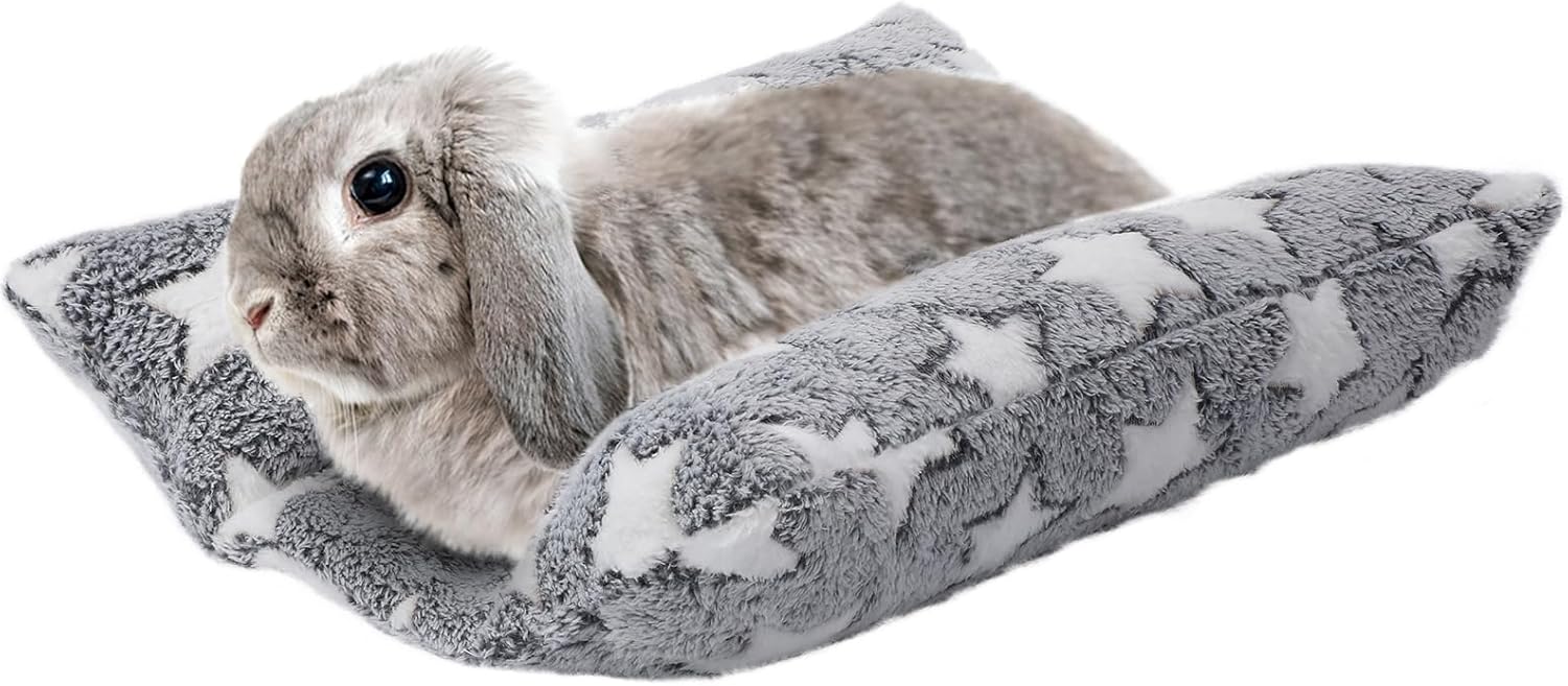 Small Animal Plush Bed Mat Gray